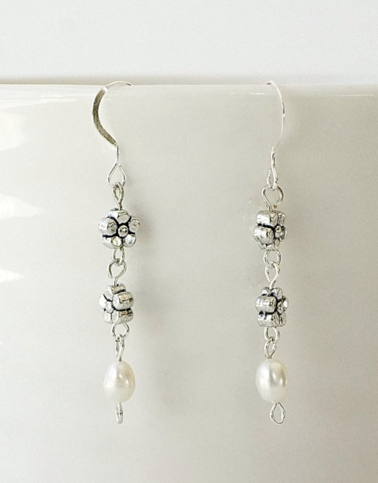 SILVER Tassel Earrings For Women, chain tassel earrings, boho jewelry -  Lily Daily Boutique